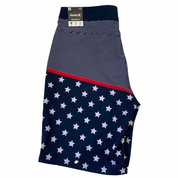 Hurley Stars and Stripes Boardshorts Men’s Sz 32 - Picture 7 of 10